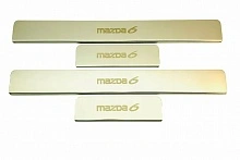 Накладки на пороги из нержавеющей стали 4шт. для Mazda 6 III (GJ) Рестайлинг 2