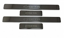 Накладки на пороги из нержавеющей стали 4шт. для Hyundai Creta II