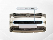 Защитная сетка радиатора верх 2 части для Changan CS35PLUS I