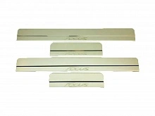 Накладки на пороги из нержавеющей стали 4шт. для Ford Focus III Рестайлинг