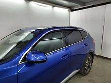 Дефлекторы окон с хром накладками 2D 6 шт для Haval F7 I