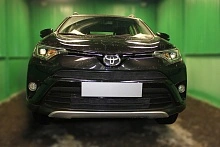 Комплект сеток black верх и низ 2 части для Toyota RAV4 IV (XA40) Рестайлинг