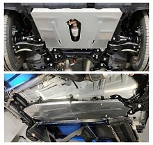 Защиты комплект (картер, КПП, бака и адсорбера) для Changan CS75 I Рестайлинг 2