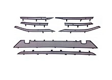 Комплект сеток black верх 6 частей и низ 2 части для LADA (ВАЗ) Vesta I Рестайлинг