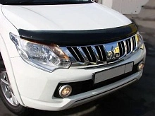 Дефлектор капота темный для Mitsubishi L200 V Рестайлинг