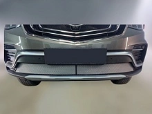 Комплект сеток chrome верх 3 части и низ для Geely Atlas Pro