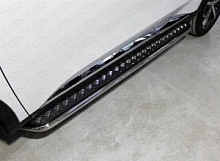 Пороги с площадкой 42,4 мм для Haval F7 I Рестайлинг