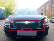 Защитная сетка радиатора верх для Chevrolet Cobalt II