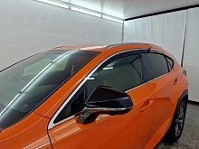 Дефлекторы окон с хром накладками 2D 6 шт для Lexus NX I Рестайлинг