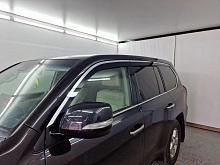 Дефлекторы окон 2D с хром накладками 6 шт. для Lexus LX III Рестайлинг 2