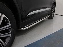 Пороги с площадкой 42,4 мм для Chery Tiggo 8 I Рестайлинг