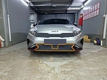 Зимняя заглушка радиатора к съемной сетке низ для Kia K3 II Рестайлинг