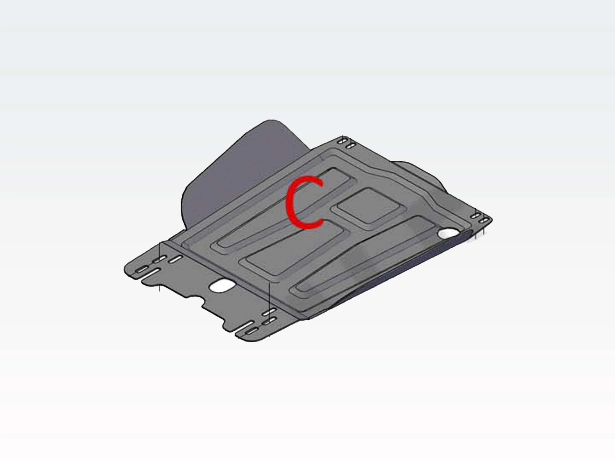 Защита КПП для Mitsubishi L200 V