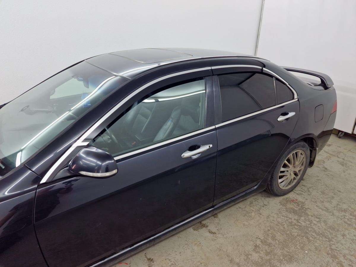 Дефлекторы окон 2D с хром накладками 4 шт. для Honda Accord VII Рестайлинг