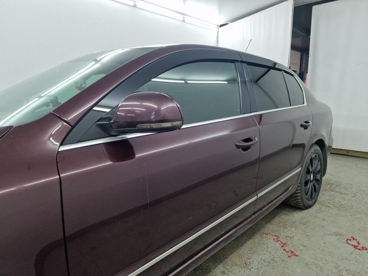 Дефлекторы окон 2D 4 шт. для Skoda Superb II Рестайлинг