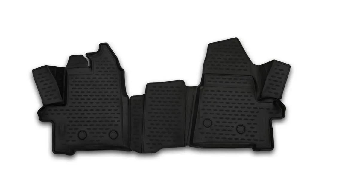 Коврики 3D в салон полиуретан 2 шт для Ford Transit VII Черный Element ELEMENT3D1675210k