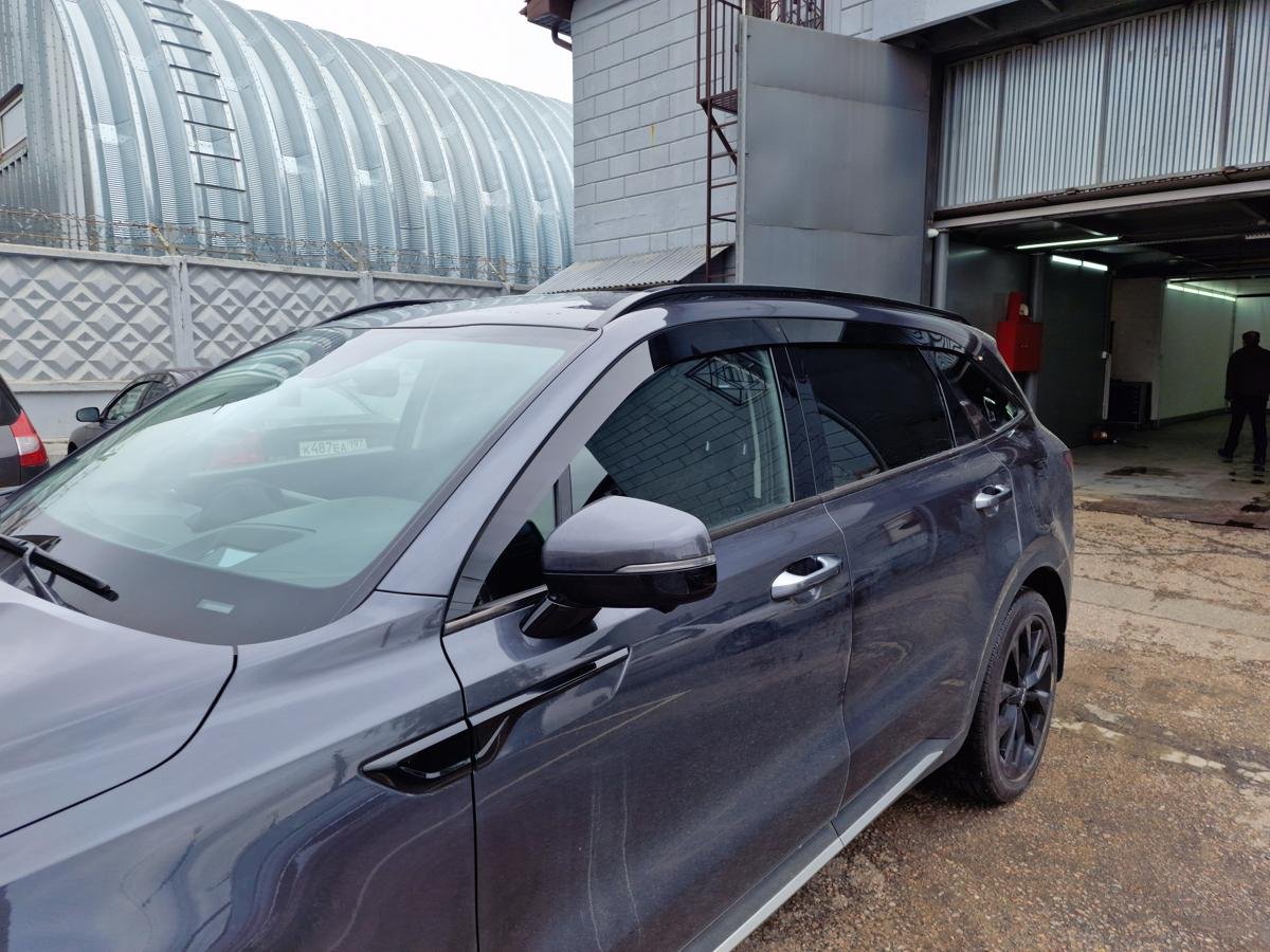 Дефлекторы окон 2D 6 шт. для Kia Sorento IV Рестайлинг