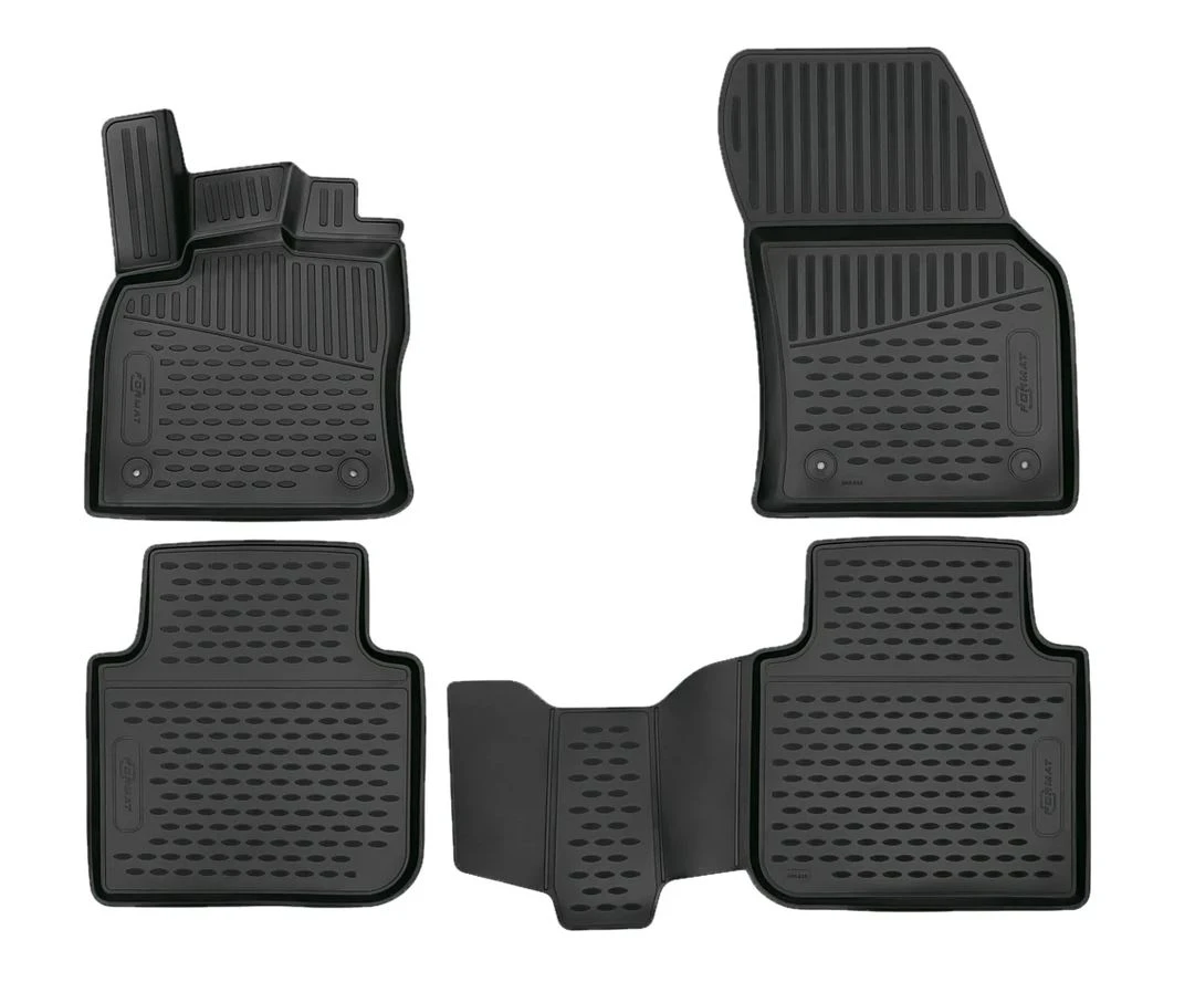 Коврики 3D в салон полиуретан 4 шт для Mazda 6 III (GJ) Черный