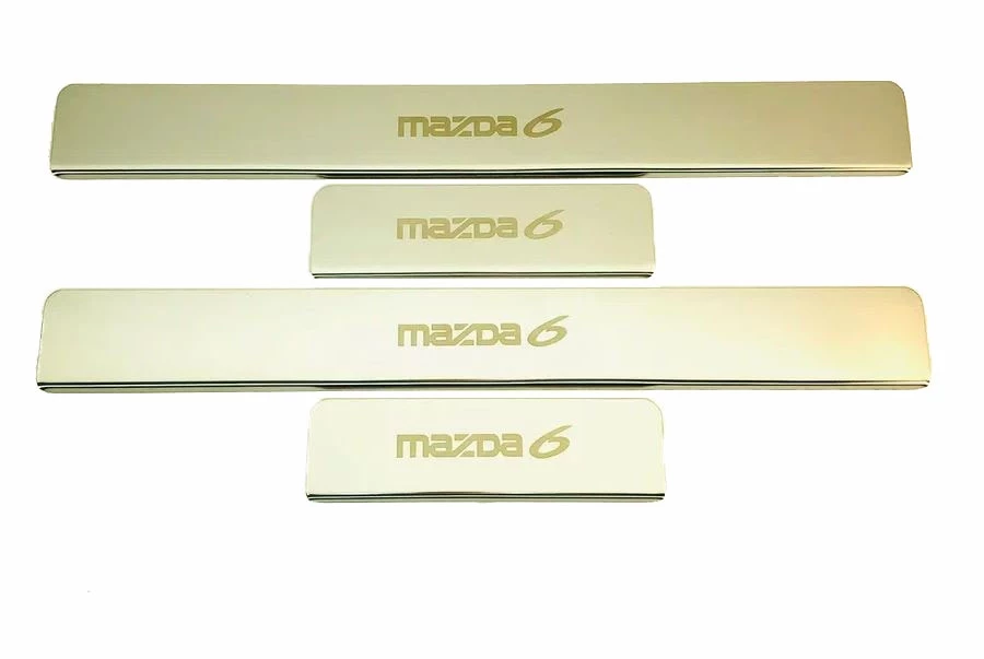 Накладки на пороги из нержавеющей стали 4шт. для Mazda 6 III (GJ) Рестайлинг 2