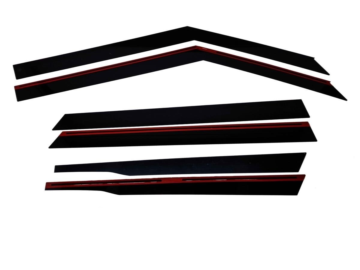 Дефлекторы окон 2D 6 шт для Kia Soul III