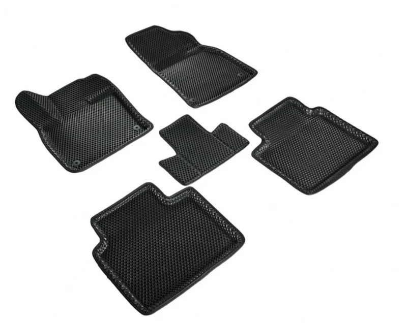 Коврики 3D EVA "РОМБ" для салона для Geely Monjaro Черный Seintex 99139