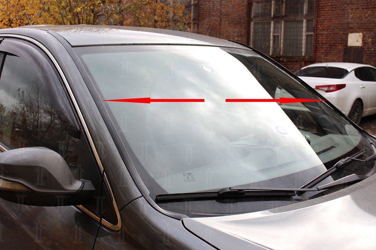 Дефлектор (водосток) лобового стекла для Chery Tiggo 5 I Рестайлинг