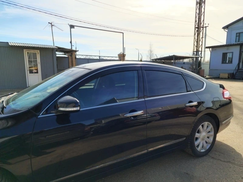 Дефлекторы окон 2D 6 шт для Nissan Teana II Рестайлинг Черные Стрелка 11 2D096-6.S11