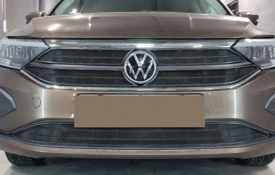 Комплект сеток black верх 4 части (Origin, Respect, Status) и низ для Volkswagen Polo VI