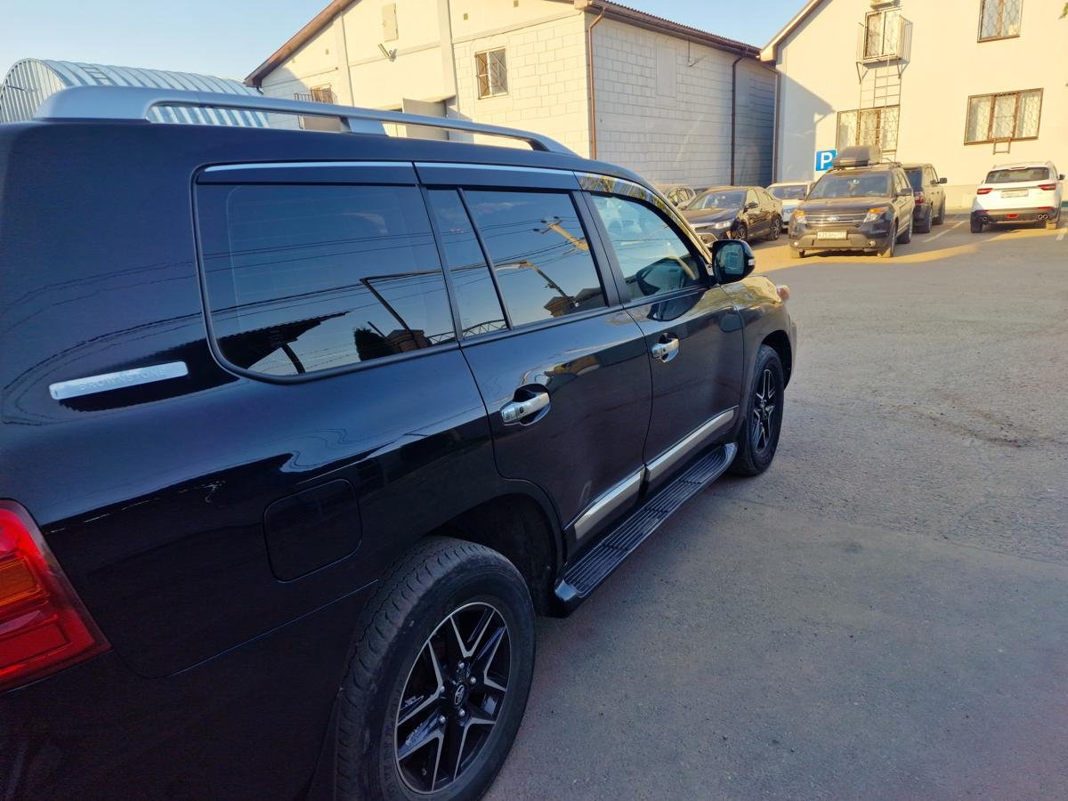 Дефлекторы окон 2D с хром накладками 6 шт. для Toyota Land Cruiser 200 Series Рестайлинг 2