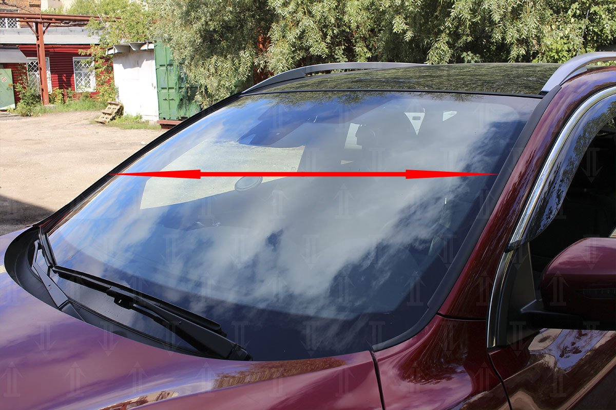 Дефлектор (водосток) лобового стекла для Nissan Qashqai II Рестайлинг