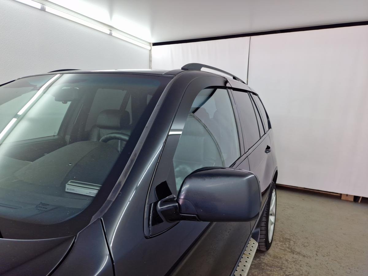 Дефлекторы окон 2D 6 шт. для BMW X5 I (E53) Рестайлинг