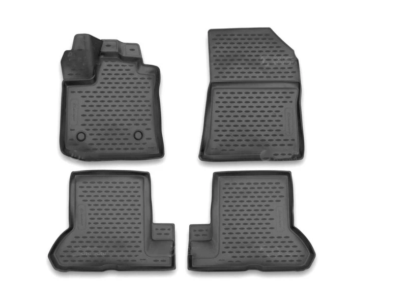 Коврики 3D в салон полиуретан 4шт для Renault Dokker I Черный Element ELEMENT3D4153210k