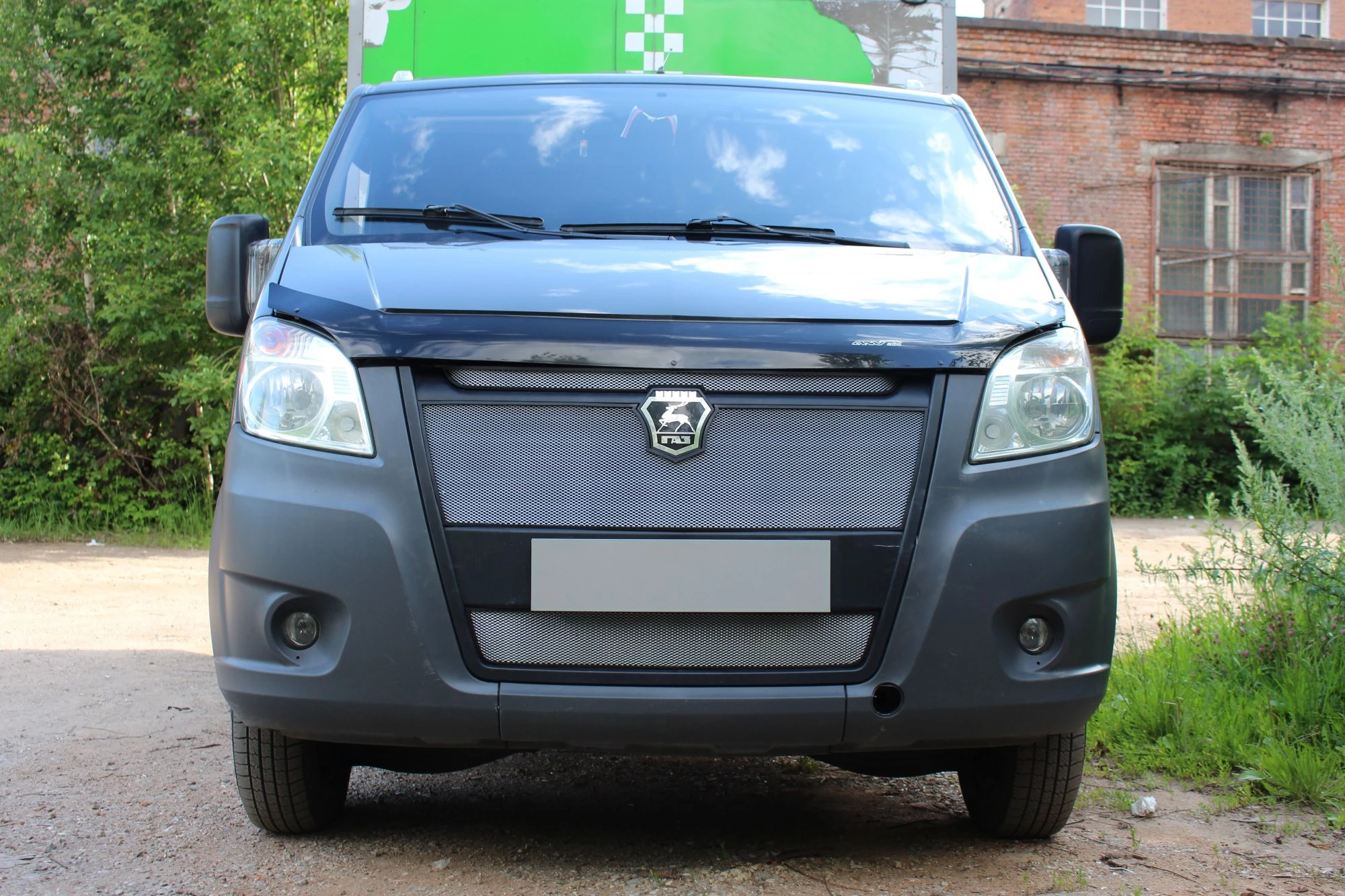 Защитная сетка радиатора 3 части для ГАЗ ГАЗель Некст I Хром