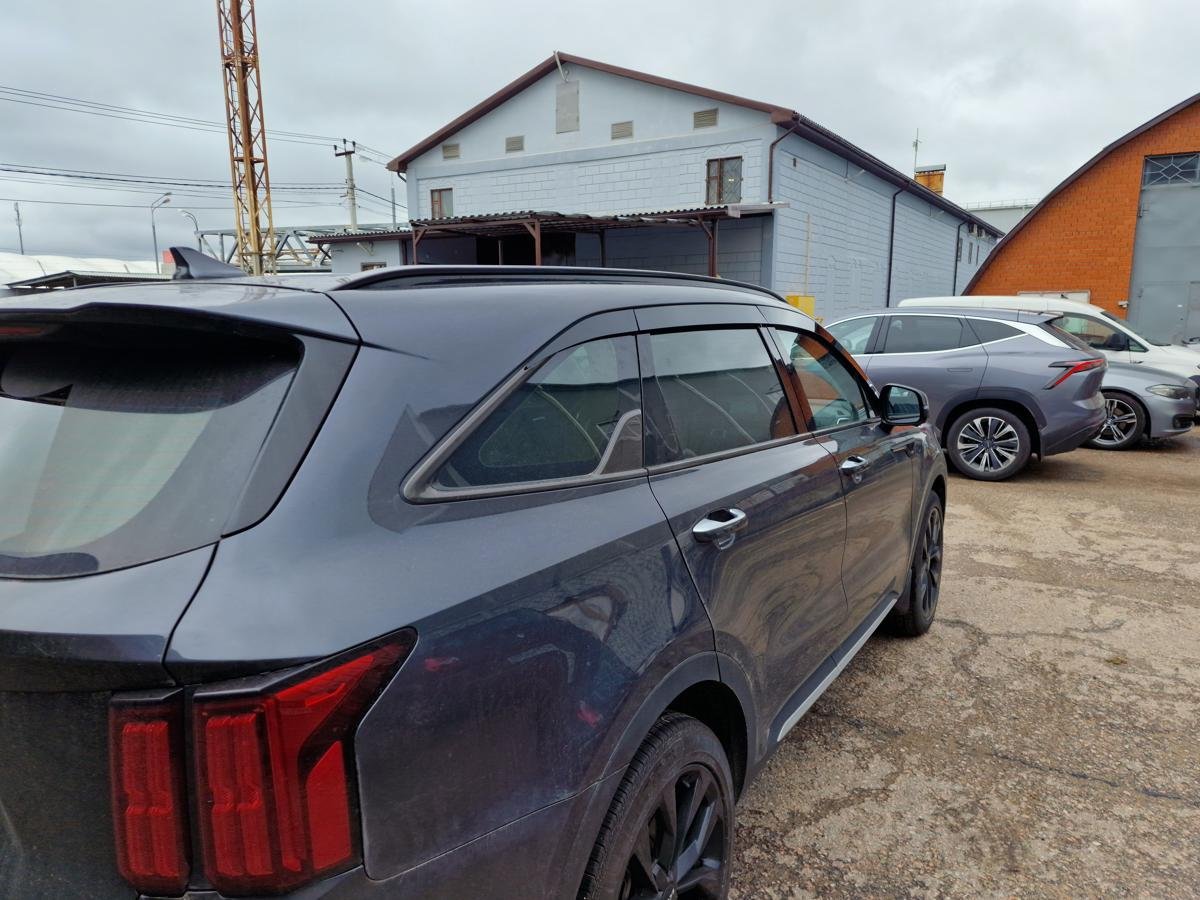 Дефлекторы окон 2D 6 шт. для Kia Sorento IV Рестайлинг