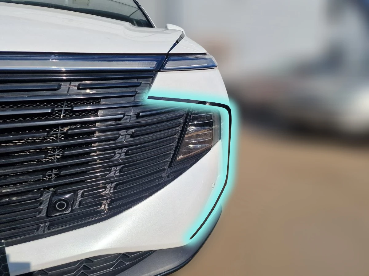 Накладки на бампер 2 шт. для Haval F7 II Черный Стрелка 11 0130.dec