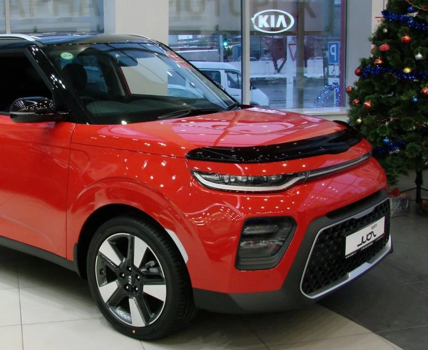 Дефлектор капота темный для Kia Soul III