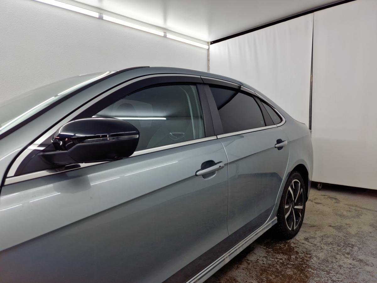 Дефлекторы окон с хром накладками 2D 6 шт для Kaiyi E5