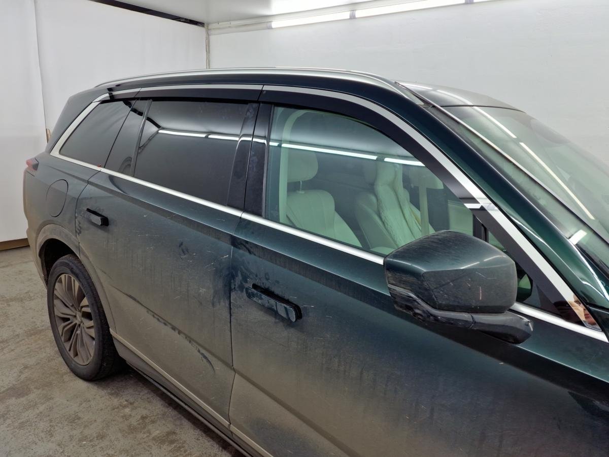 Дефлекторы окон 2D с хром накладками 6 шт. для Wey 07 I