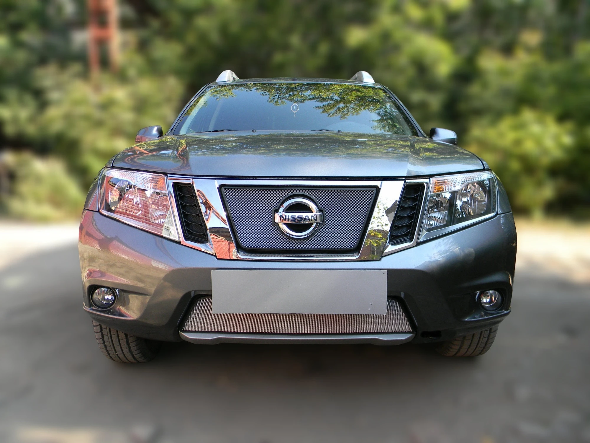 Комплект сеток chrome верх и низ для Nissan Terrano III (D10) Хром