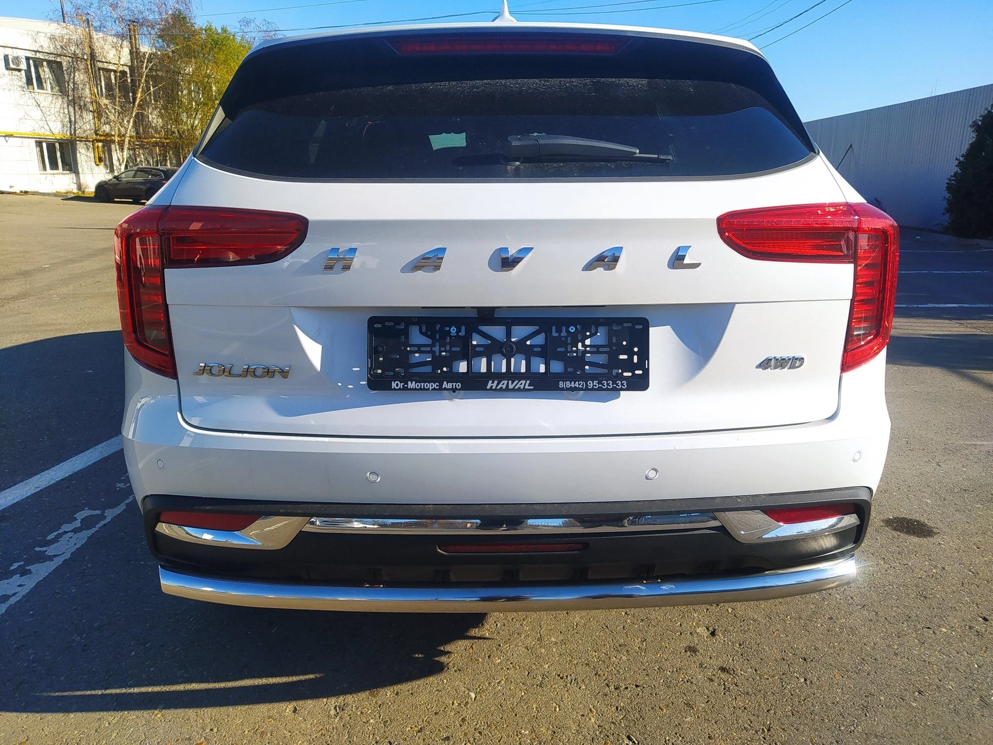 Защита заднего бампера d60 мм для Haval Jolion I  Юко HVJ.21.13