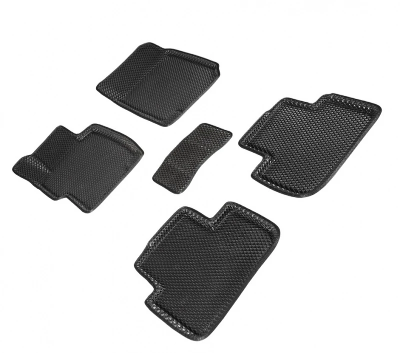 Коврики 3D EVA "РОМБ" для салона для Honda Accord VII Черный Seintex 95291