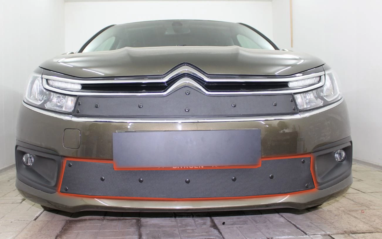 Зимняя заглушка радиатора к съемной сетке низ для Citroen C4 II Рестайлинг