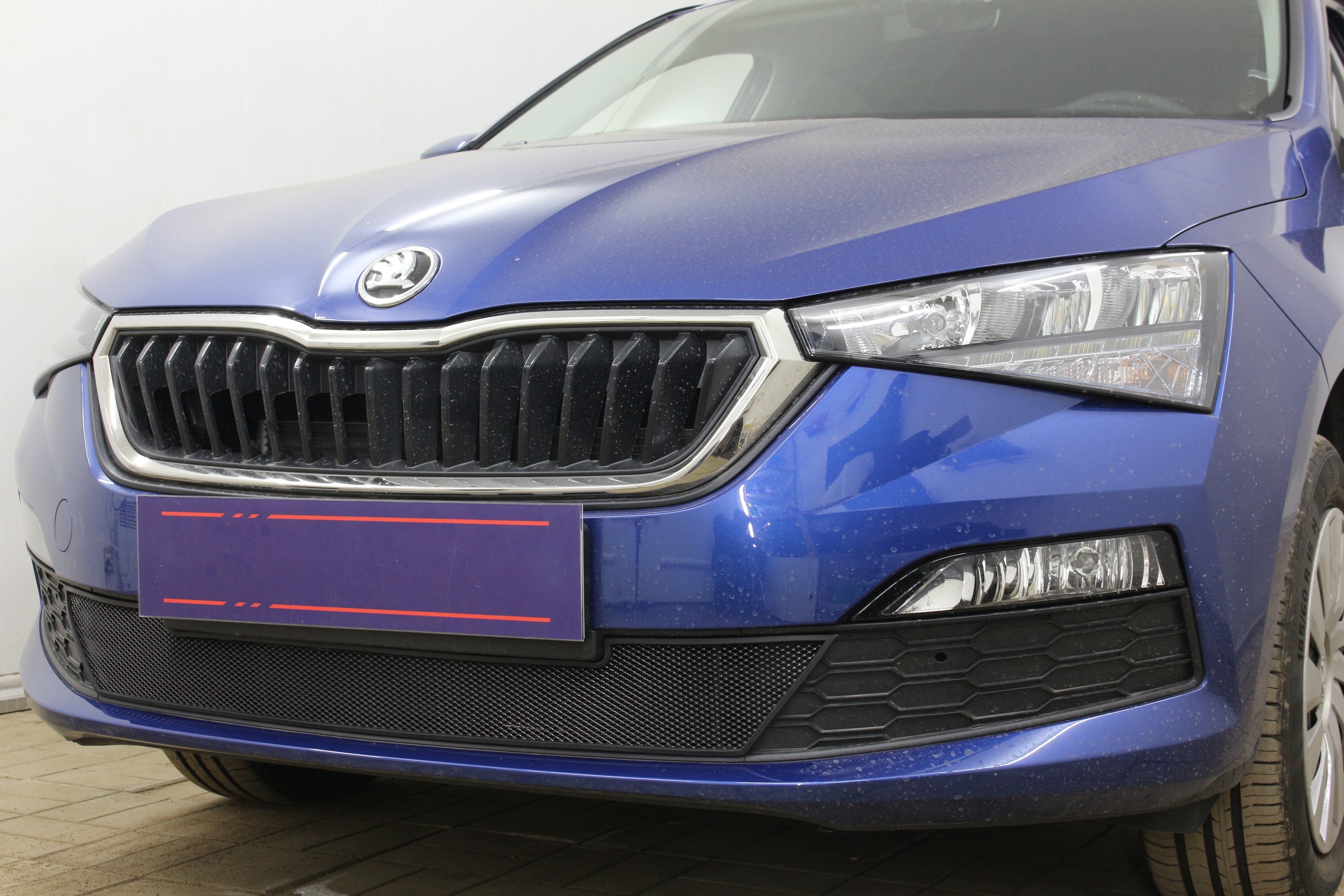 Защитная сетка радиатора низ для Skoda Rapid II