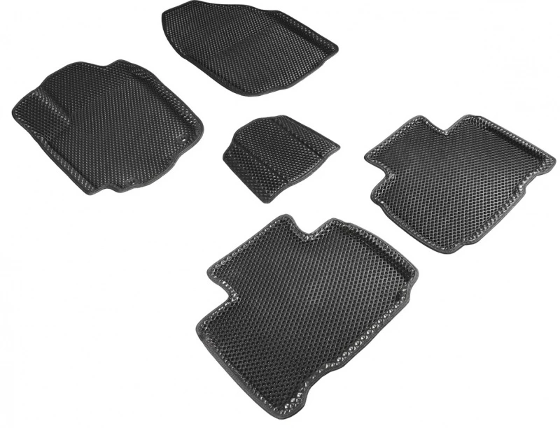 Коврики 3D EVA "РОМБ" для салона для Toyota RAV4 IV (XA40) Черный Seintex 95222