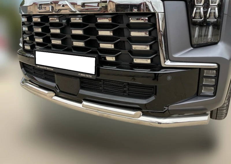 Защита переднего бампера двойная d60/42 мм для GAC GS8 II Рестайлинг  Юко GAC.GS8.25.03