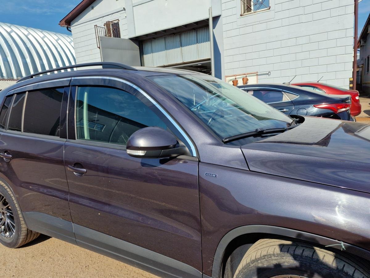 Дефлекторы окон с хром накладками 2D 6 шт. для Volkswagen Tiguan I Рестайлинг