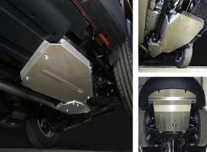 Защиты комплект (картер и КПП, бак, задний дифференциал) для Kia Sorento II Рестайлинг  ТСС ZKTCC00289K