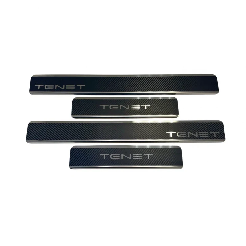 Накладки на пороги нержавеющая сталь под карбон 4шт. для TENET T7 Карбон INOX INOX.TENE.T7.2025.CARBON