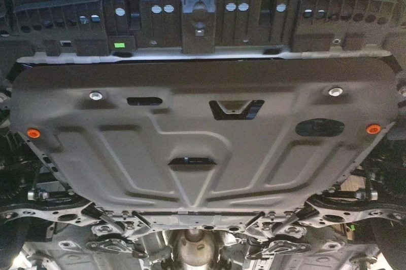 Защита картера и КПП для Toyota Corolla XI (E160, E170, Е180) Черный Alfeco ALF2475ST