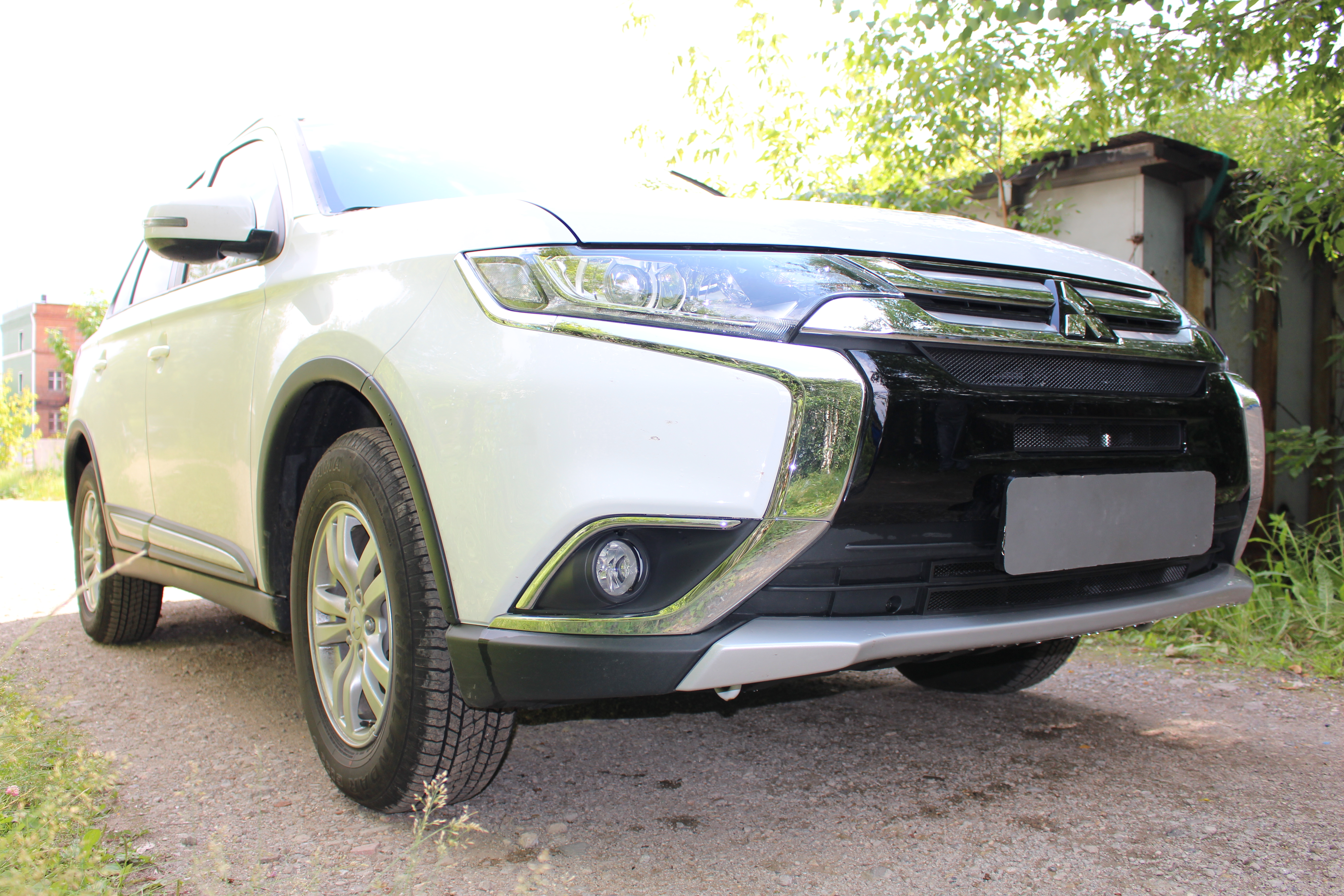 Защитная сетка радиатора комплект 4 части для Mitsubishi Outlander III Рестайлинг 2
